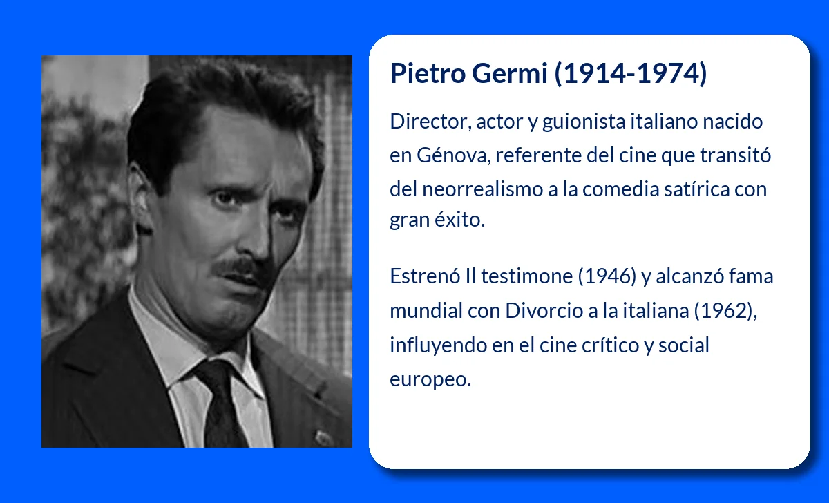 Pietro Germi (1914-1974): Un cineasta pionero en la comedia italiana