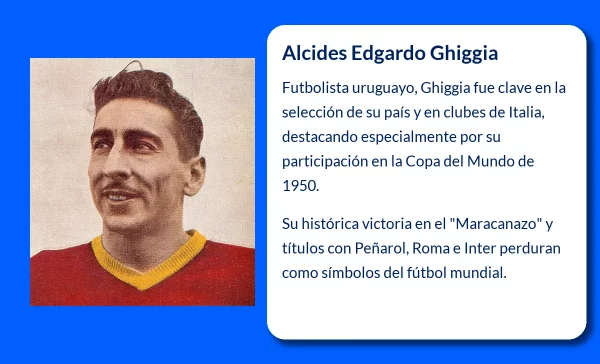 Alcides Edgardo Ghiggia (1927-VVVV): El futbolista que dejó huella en dos continentes