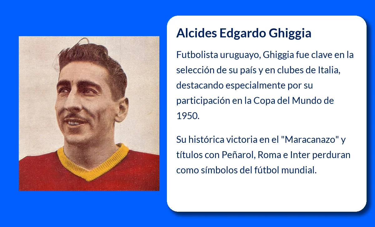 Alcides Edgardo Ghiggia (1927-VVVV): El futbolista que dejó huella en dos continentes
