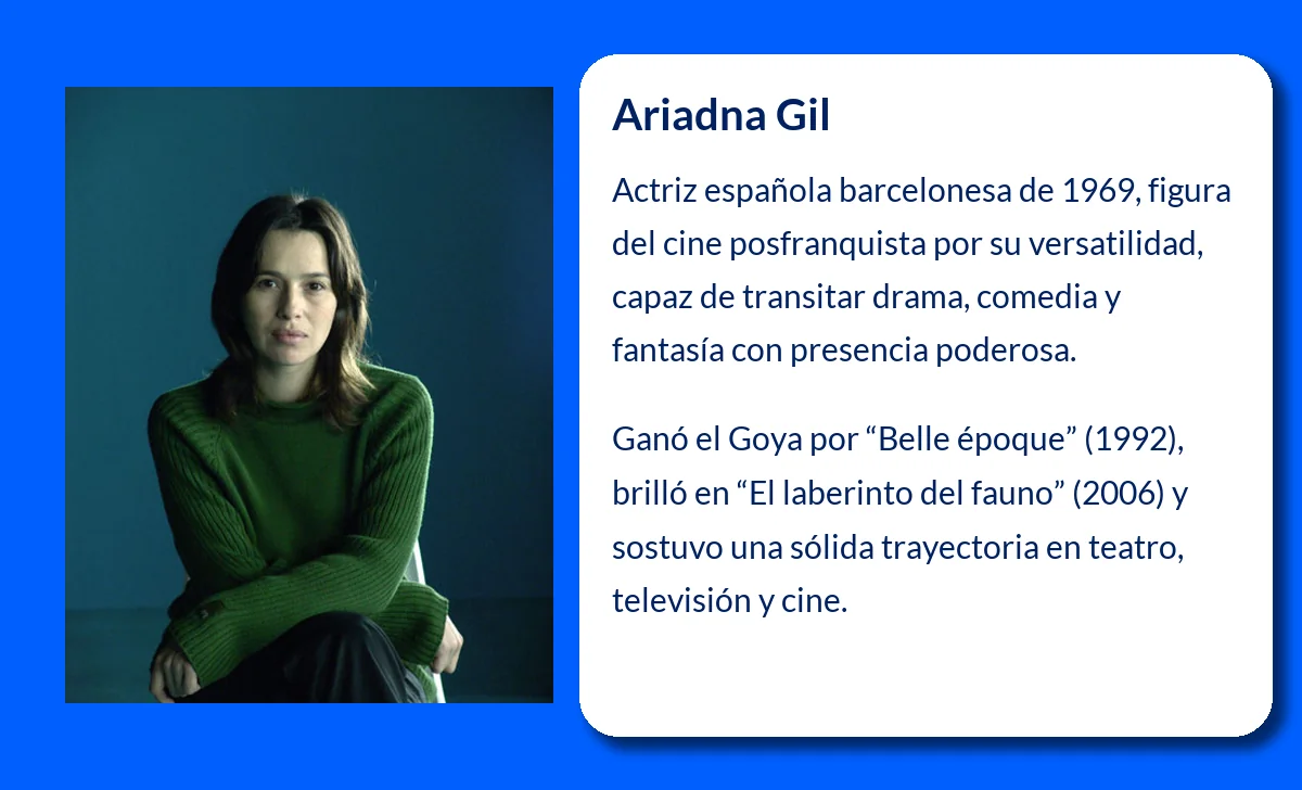 Ariadna Gil (1969-VVVV): La actriz que marcó el cine español de los 90