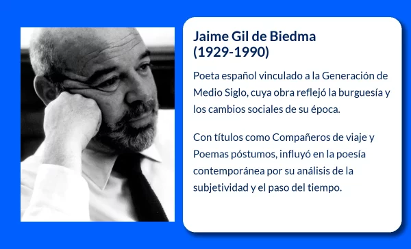 Jaime Gil de Biedma (1929-1990): El poeta de la Generación de Medio Siglo y su legado literario
