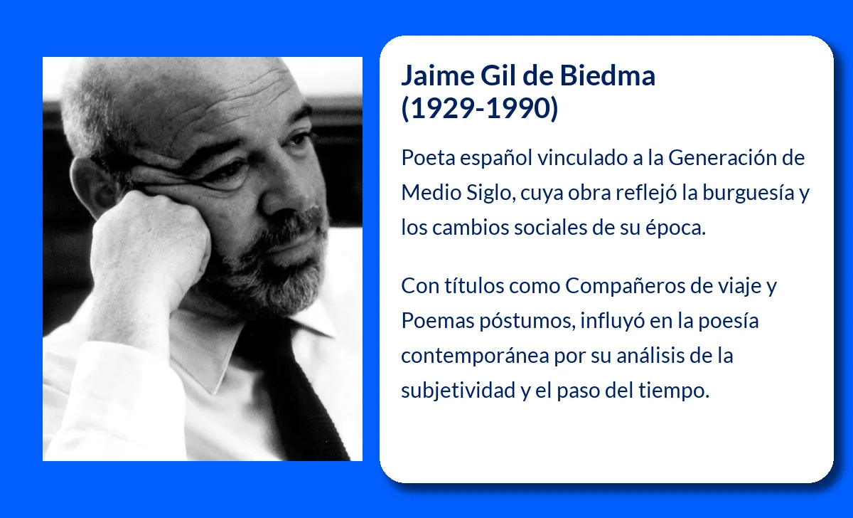 Jaime Gil de Biedma (1929-1990): El poeta de la Generación de Medio Siglo y su legado literario