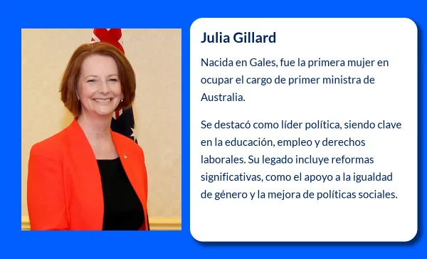 Julia Gillard (1961-VVVV): La primera mujer en la historia de Australia como primer ministro