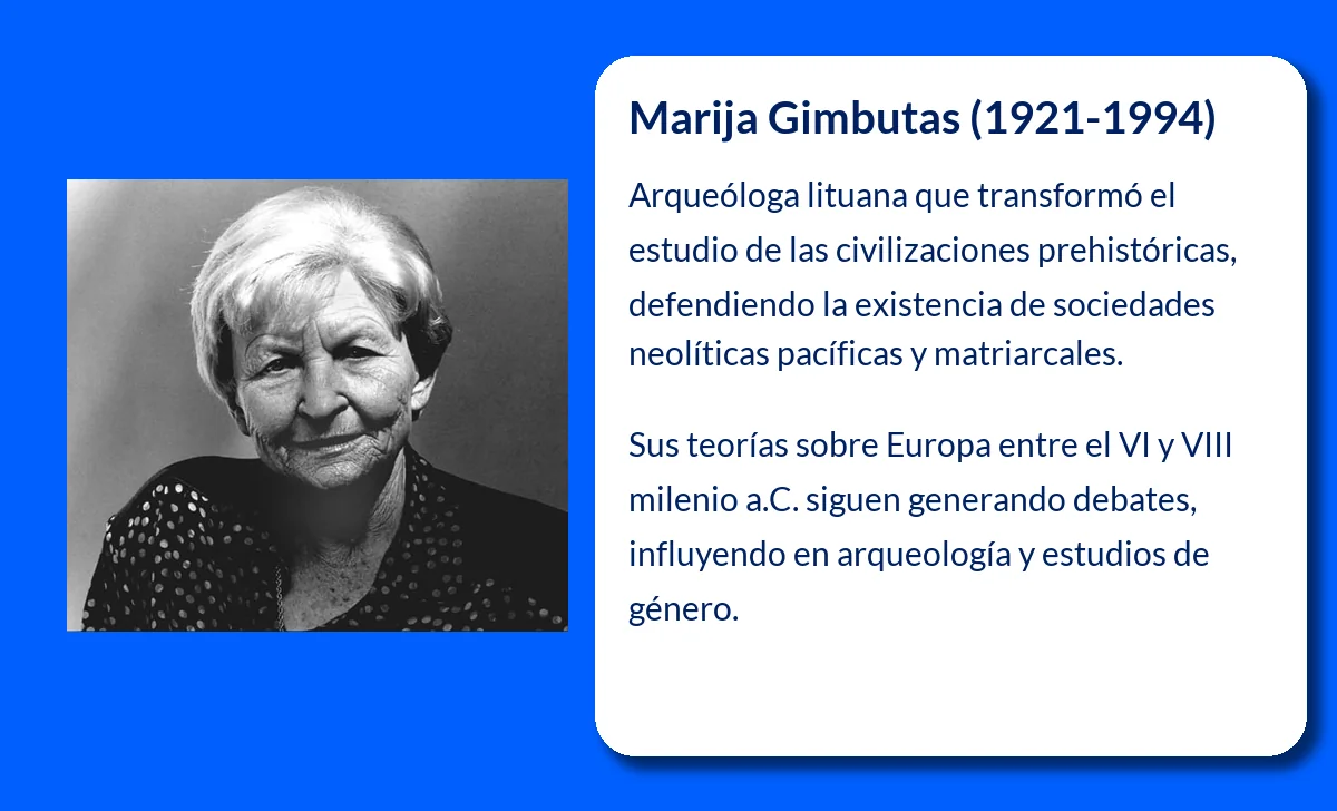 Marija Gimbutas (1921-1994). La pionera de la arqueología mitológica y la teoría del matriarcado europeo