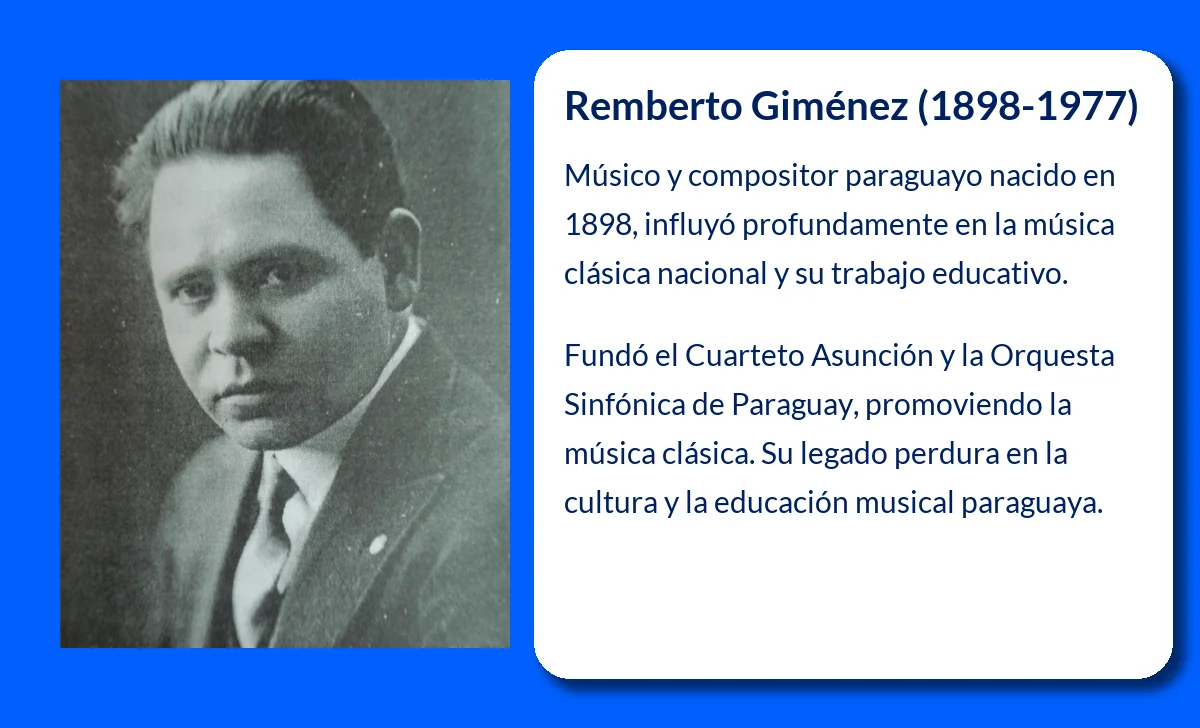 Remberto Giménez (1898-1977): El músico paraguayo que dejó una huella imborrable en la cultura nacional