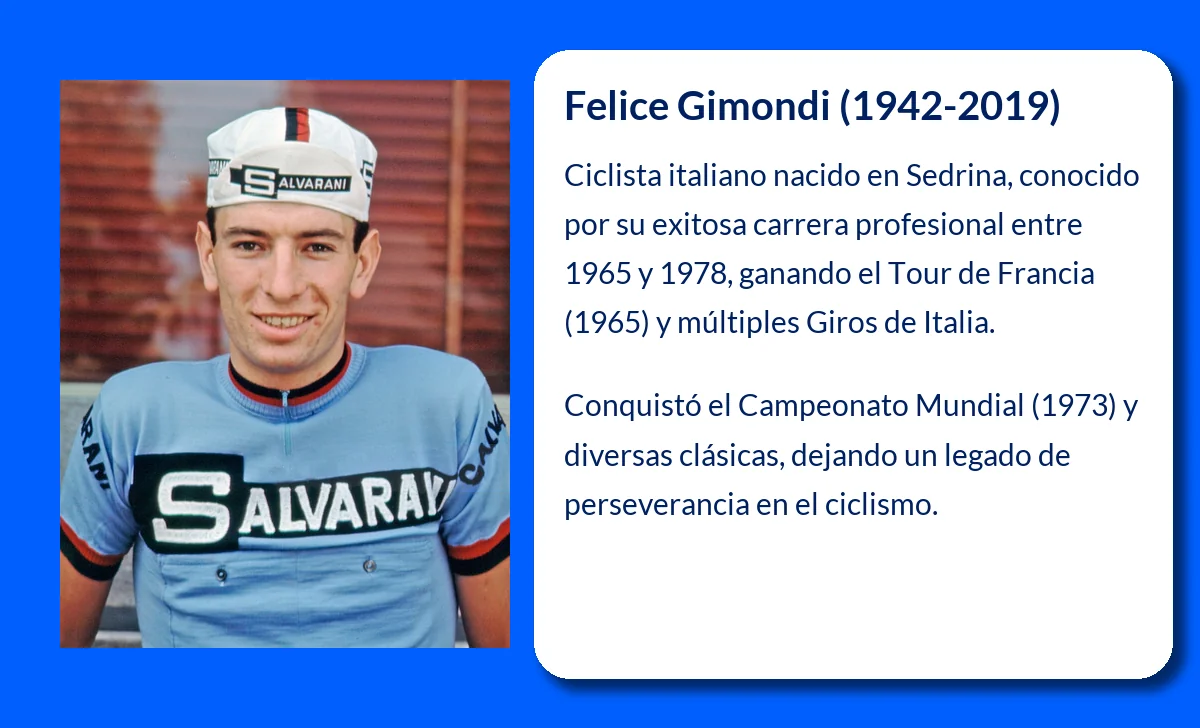 Felice Gimondi (1942-2019): El legendario ciclista italiano que deslumbró al mundo