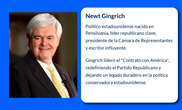 Newt Gingrich (1943-VVVV): Un líder revolucionario del Partido Republicano
