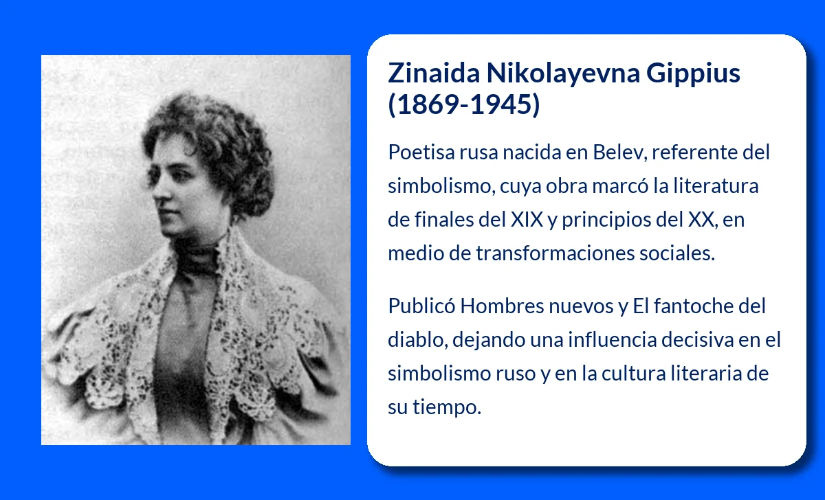 Zinaida Nikolayevna Gippius (1869-1945). La Poetisa Rusa Que Marcó el Simbolismo Literario