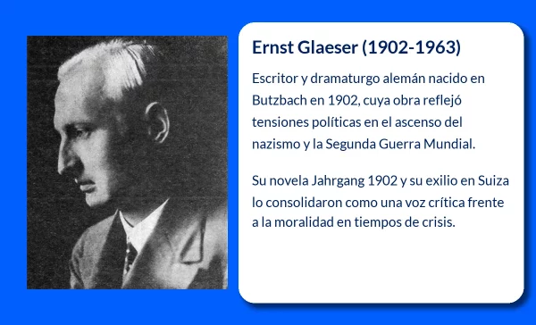 Ernst Glaeser (1902-1963): El dramaturgo alemán que reflejó la crisis de su tiempo