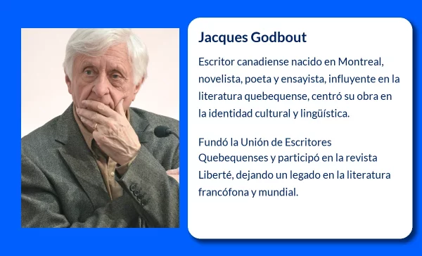 Jacques Godbout (1933-VVVV): El escritor que marcó la literatura quebequense