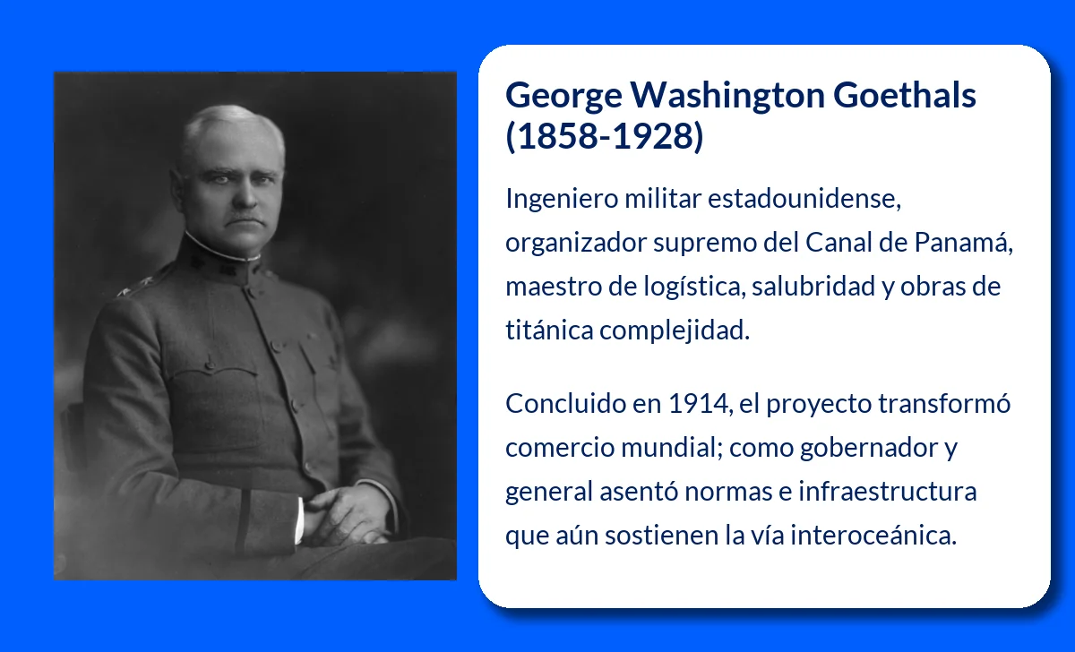 George Washington Goethals (1858-1928): El Ingeniero Militar que Hizo Realidad el Canal de Panamá