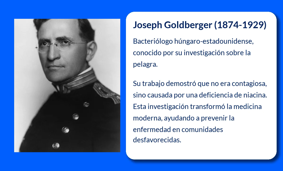 Joseph Goldberger (1874-1929): El médico que desveló la verdad sobre la pelagra