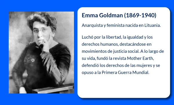 Emma Goldman (1869-1940). La anarquista que desafió el poder establecido