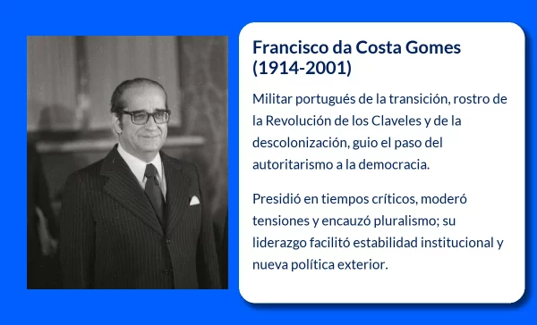 Francisco da Costa Gomes (1914-2001): El militar y político que marcó la transición de Portugal tras la Revolución de los Claveles