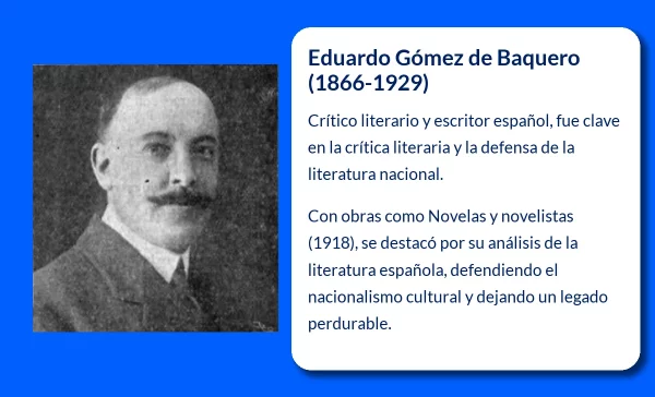 Eduardo Gómez de Baquero (1866-1929): Un pilar de la crítica literaria y el pensamiento español