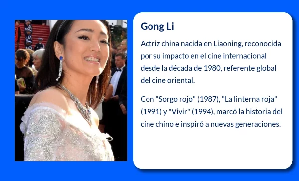 Gong Li (1965-VVVV). La actriz china que conquistó al mundo con su talento y pasión