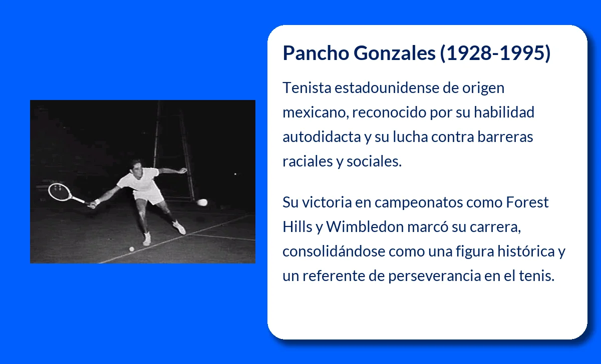 Pancho Gonzales (1928-1995): La leyenda del tenis estadounidense