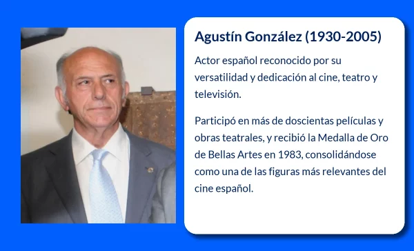 Agustín González (1930-2005). Un actor indispensable en la historia del cine y teatro español