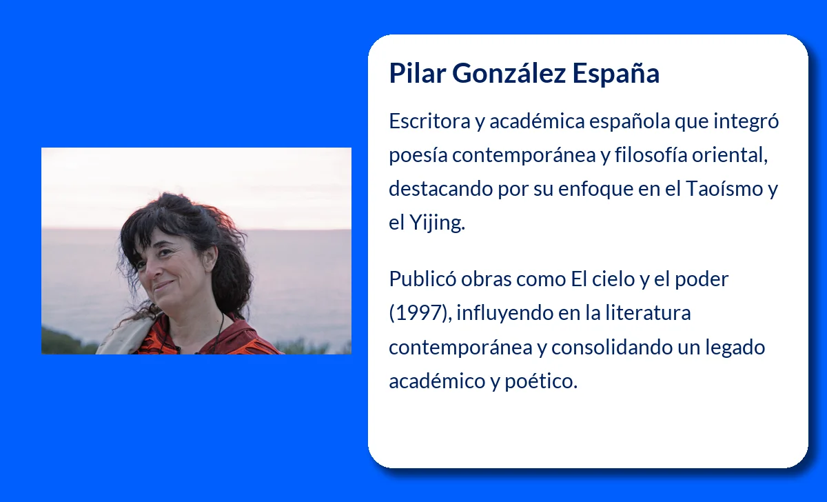 Pilar González España (1960-VVVV): La escritora que fusiona poesía y sabiduría oriental