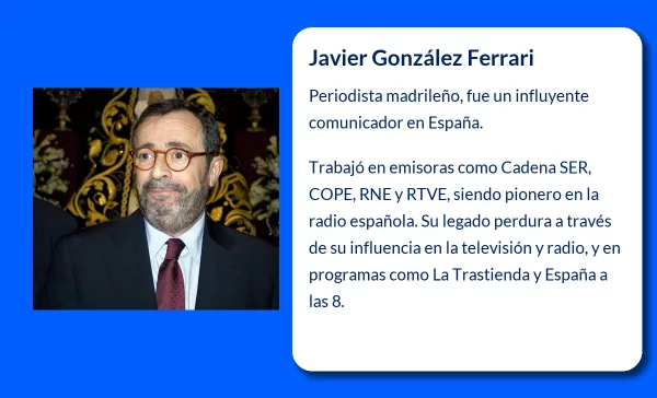 Javier González Ferrari (1952-VVVV). El periodista que marcó una época en la radiotelevisión española