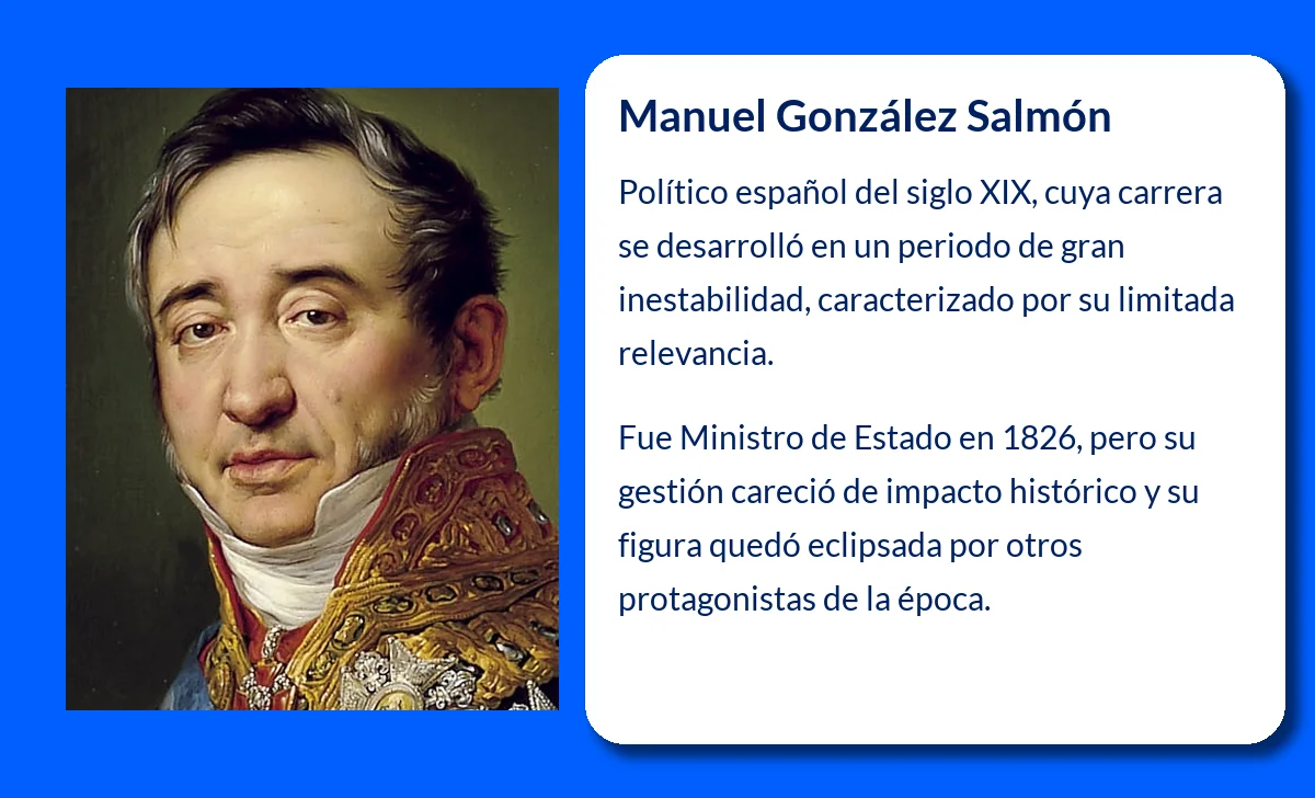 Manuel González Salmón (¿-1832): El político español de carrera breve y oscura