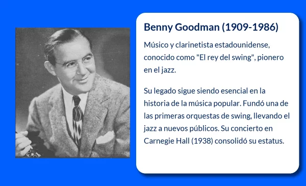Benny Goodman (1909-1986). El rey del swing y pionero del jazz