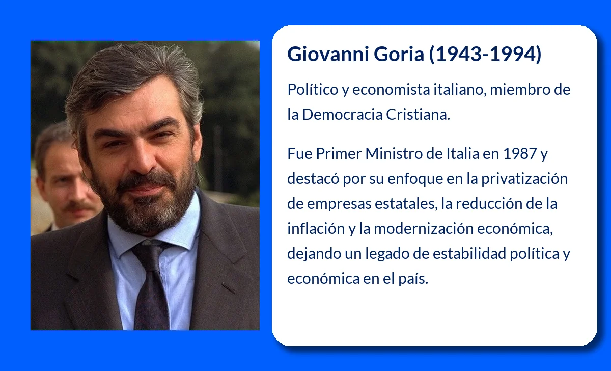 Giovanni Goria (1943-1994). El político y economista que impulsó el crecimiento italiano