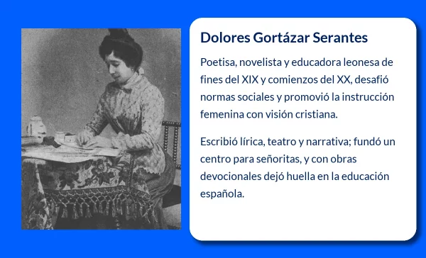 Dolores Gortázar Serantes (1872-?) - La poetisa leonesa que dejó huella en la literatura y la educación