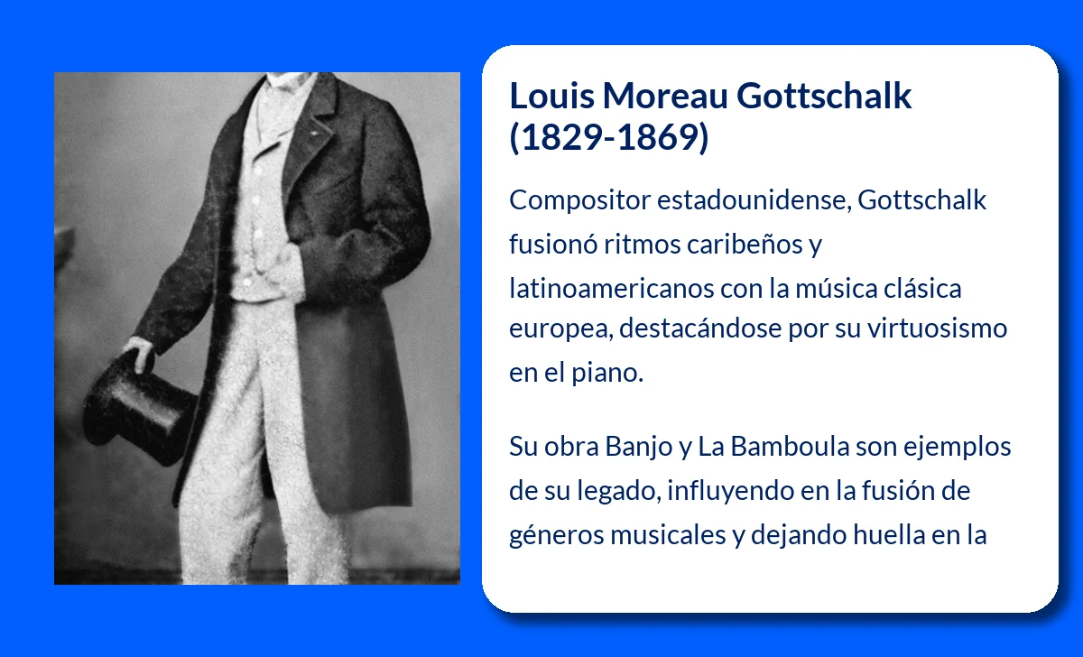 Louis Moreau Gottschalk (1829-1869): El Compositor Estadounidense que Fusionó Ritmos Caribeños y Música Clásica