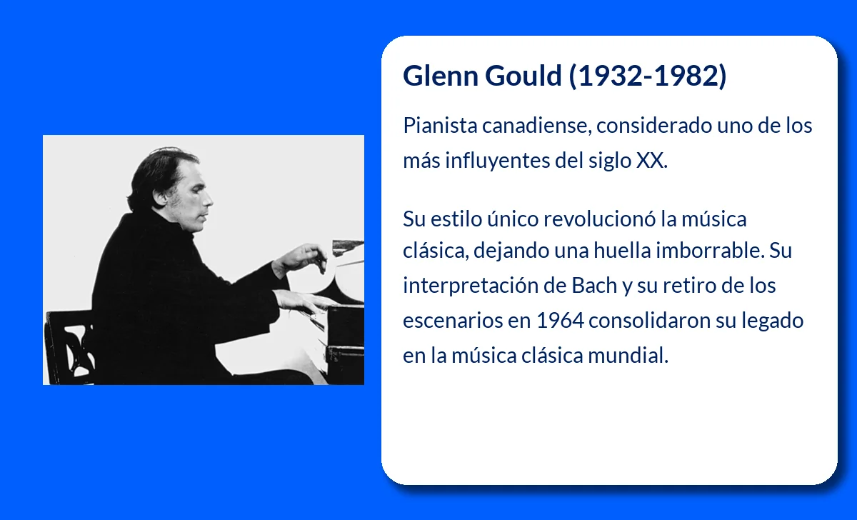 Glenn Gould (1932-1982). El genio excéntrico que revolucionó la interpretación pianística