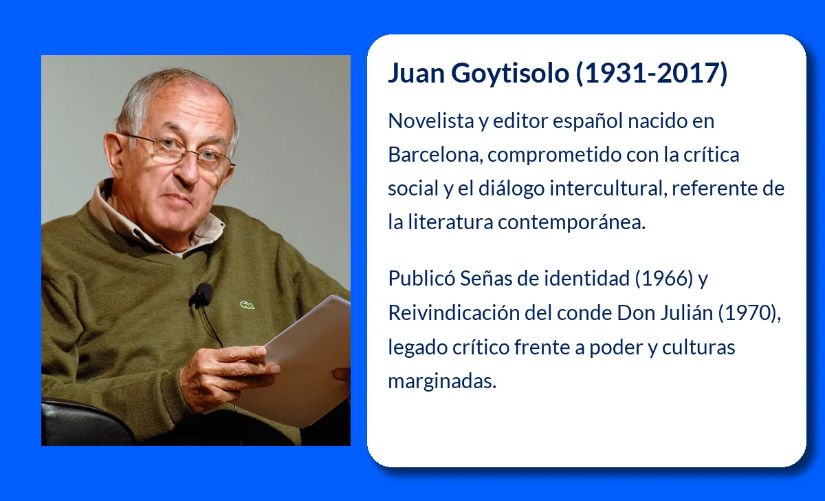 Juan Goytisolo (1931-2017). Novelista y editor comprometido con la literatura y el diálogo cultural