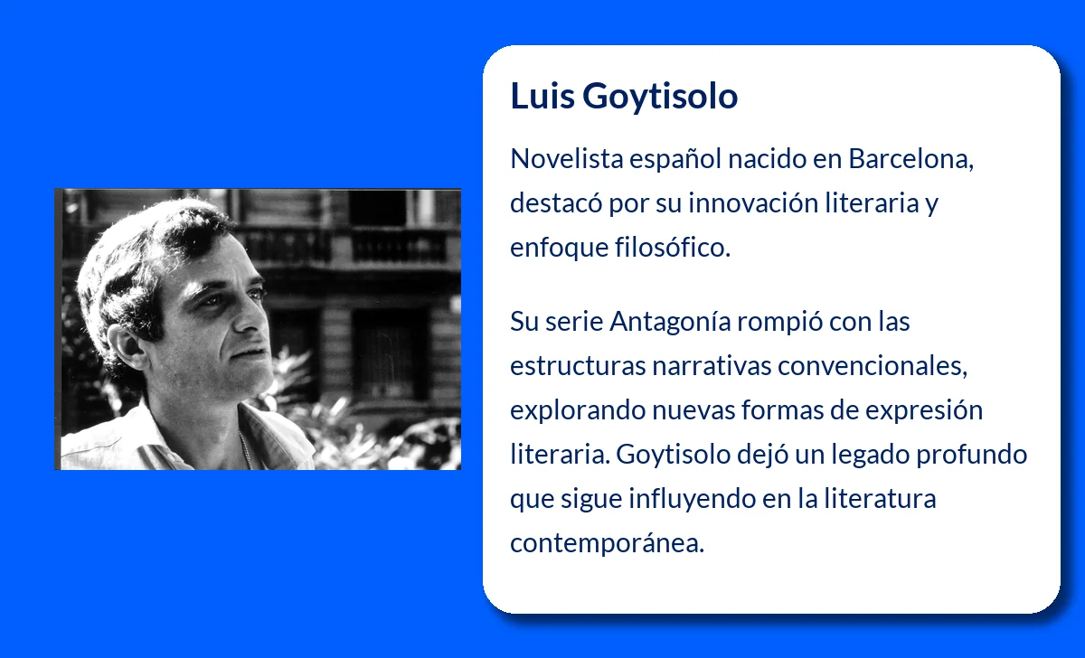 Luis Goytisolo (1935-VVVV). El novelista que reinventa la narrativa española contemporánea