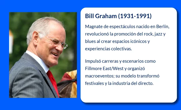 Bill Graham (1931-1991): El visionario promotor musical que cambió la historia de la música