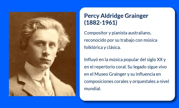 Percy Aldridge Grainger (1882-1961). El compositor australiano que cautivó el mundo con su música popular