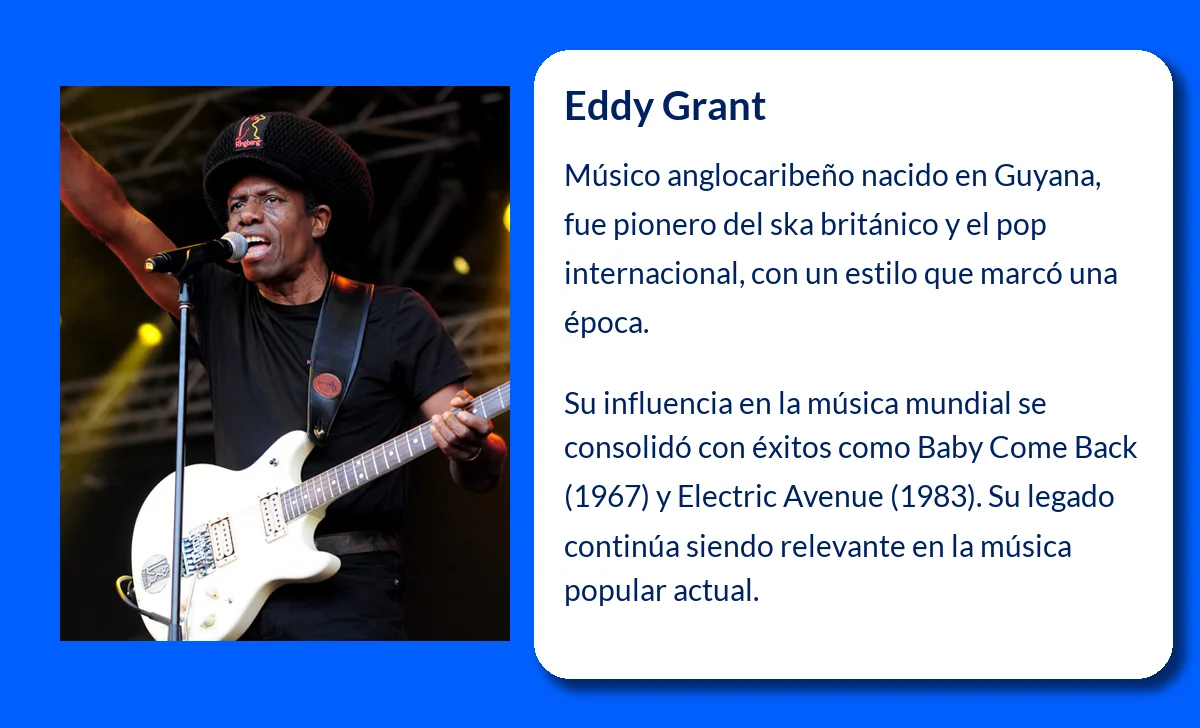 Eddy Grant (1948-VVVV): El pionero del ska y el pop internacional