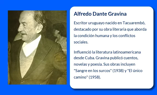 Alfredo Dante Gravina (1913-VVVV). El escritor uruguayo que dejó su huella literaria en América Latina