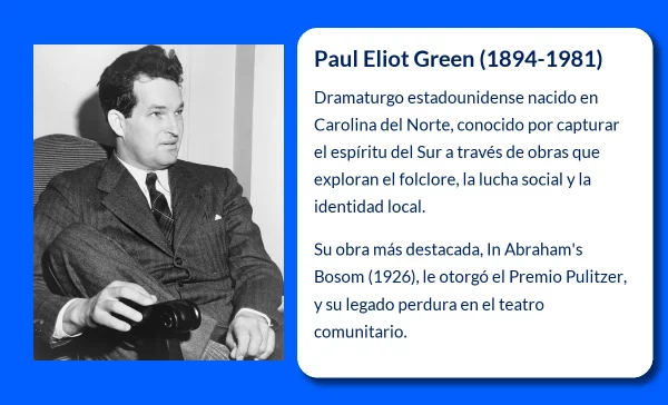 Paul Eliot Green (1894-1981). El dramaturgo que capturó el espíritu de Carolina del Norte