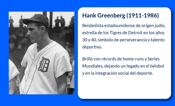 Hank Greenberg (1911-1986). La leyenda judía del béisbol estadounidense