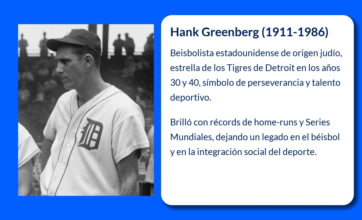 Hank Greenberg (1911-1986). La leyenda judía del béisbol estadounidense