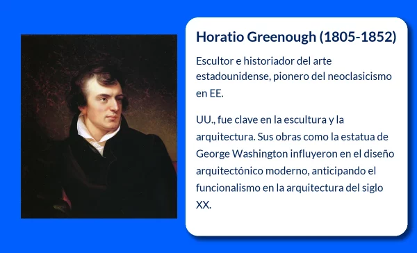 Horatio Greenough (1805-1852). El escultor neoclásico estadounidense y sus influyentes teorías sobre la relación entre forma y función
