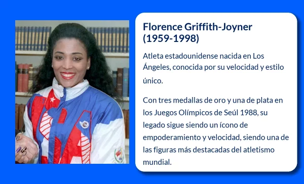 Florence Griffith (1959-1998): La leyenda del atletismo estadounidense que deslumbró al mundo