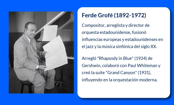Ferde Grofé (1892-1972). El arquitecto sonoro que dio forma a la música estadounidense del siglo XX