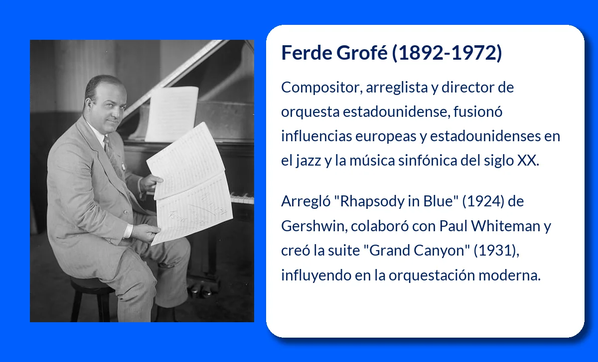 Ferde Grofé (1892-1972). El arquitecto sonoro que dio forma a la música estadounidense del siglo XX