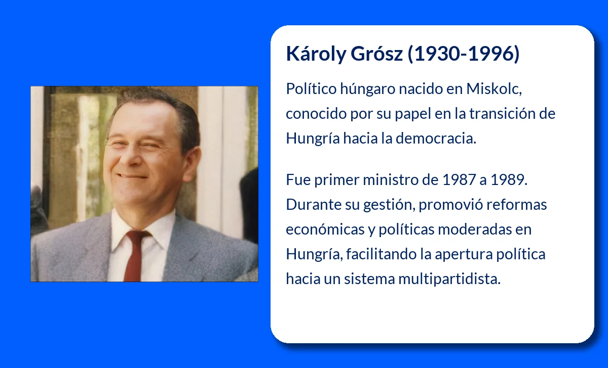 Károly Grósz (1930-1996). El líder húngaro que impulsó la transformación política hacia la democracia