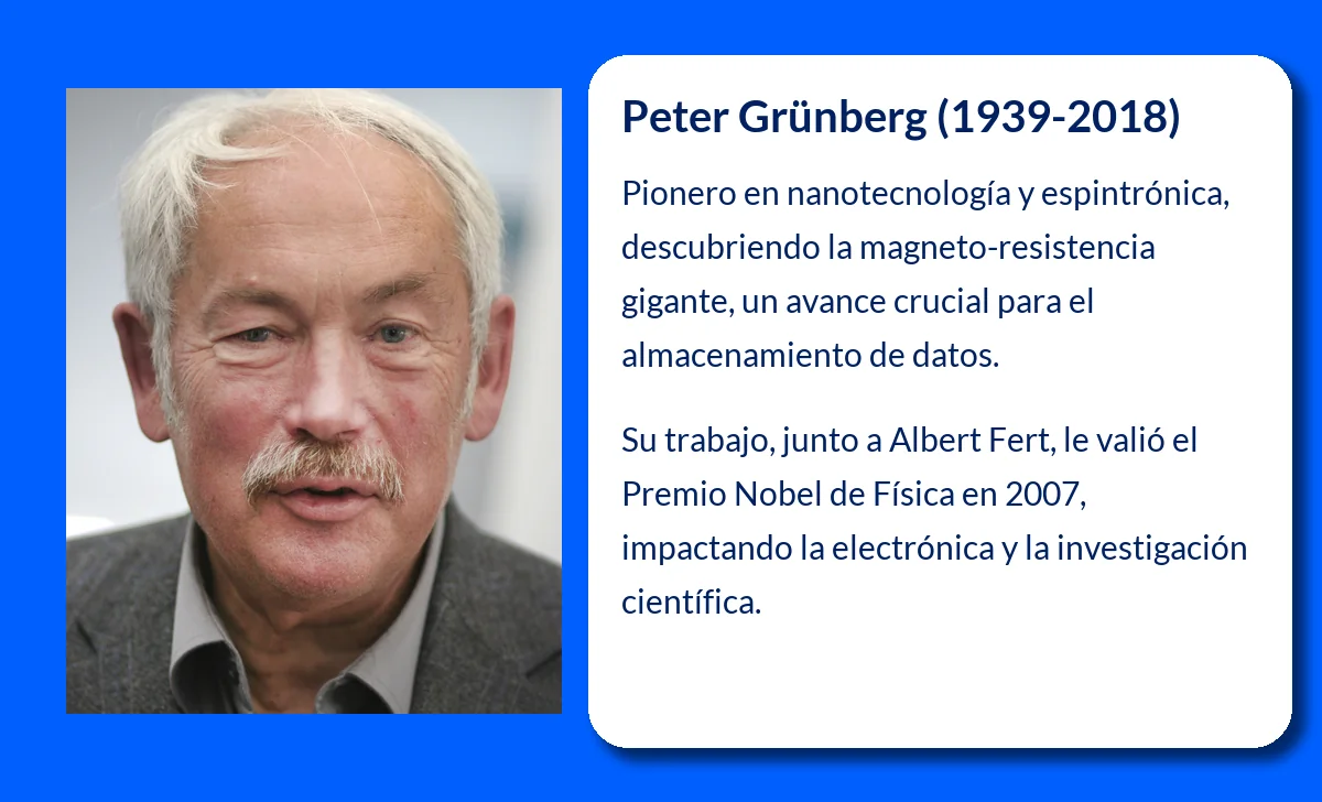 Peter Grünberg (1939-2018): El físico que revolucionó la nanotecnología y la informática