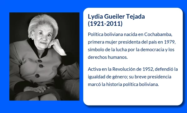 Lydia Gueiler Tejada (1921-2011): La primera presidenta de Bolivia que luchó por la democracia