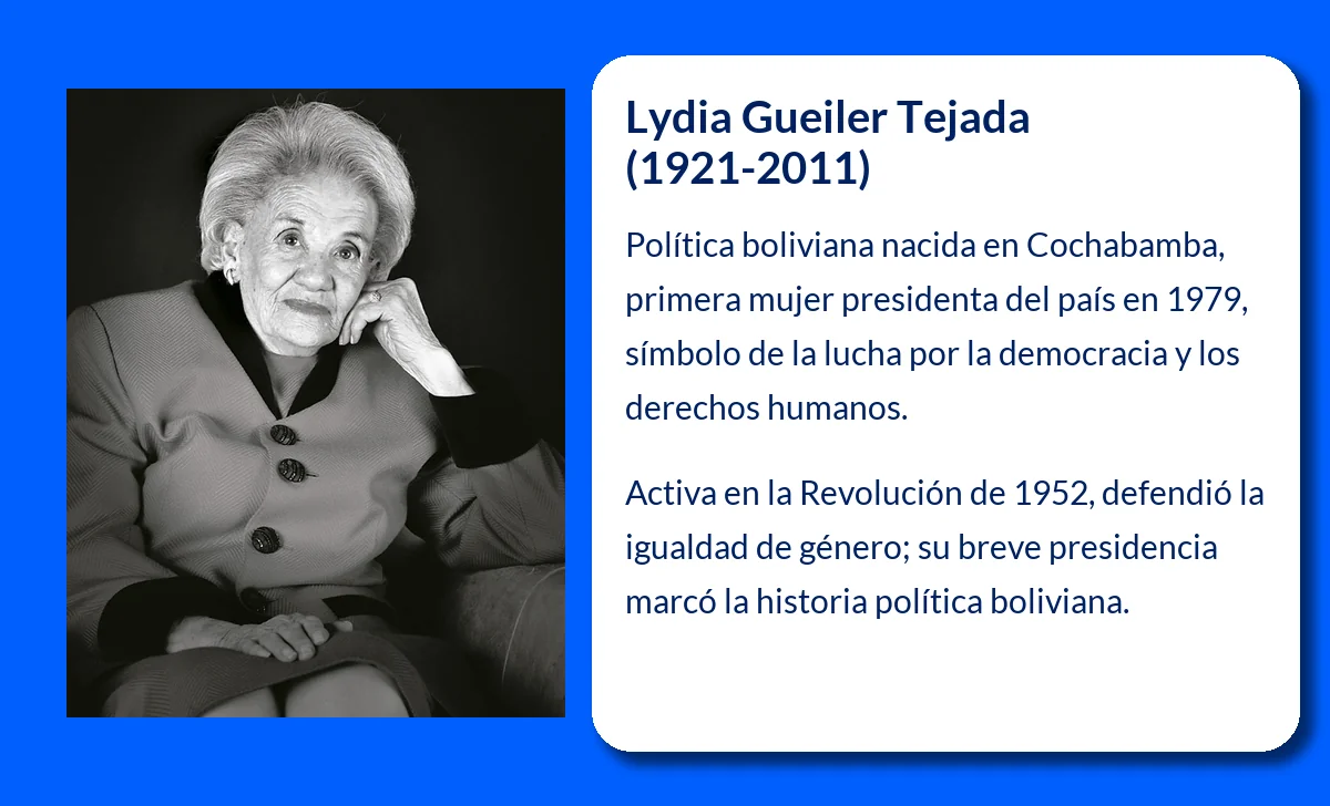 Lydia Gueiler Tejada (1921-2011): La primera presidenta de Bolivia que luchó por la democracia