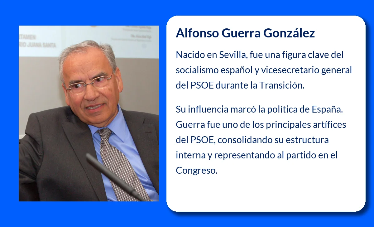 Alfonso Guerra González (1940-VVVV). El eterno número dos del socialismo español