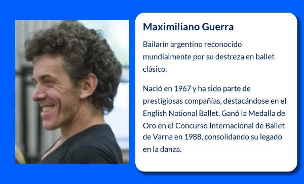 Maximiliano Guerra (1967-VVVV). El bailarín argentino que conquistó los escenarios internacionales