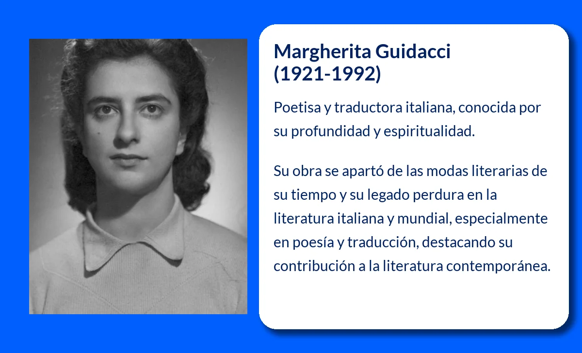 Margherita Guidacci (1921-1992). La poetisa italiana que desafió las modas literarias